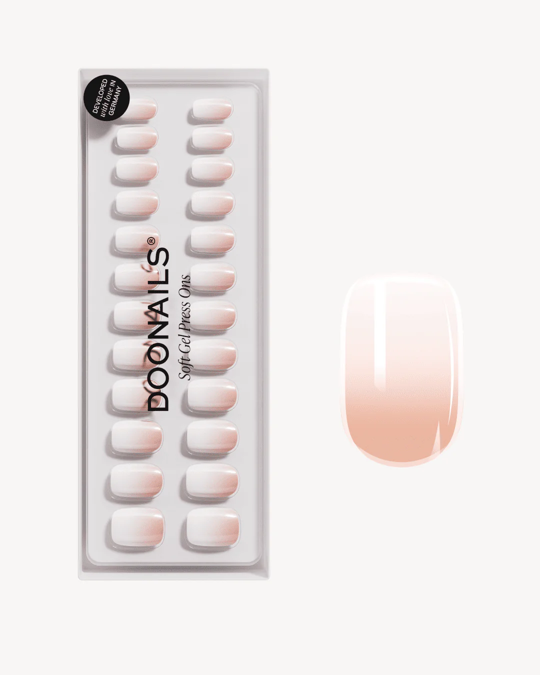 Babyboomer Short Square Soft Gel Press Ons