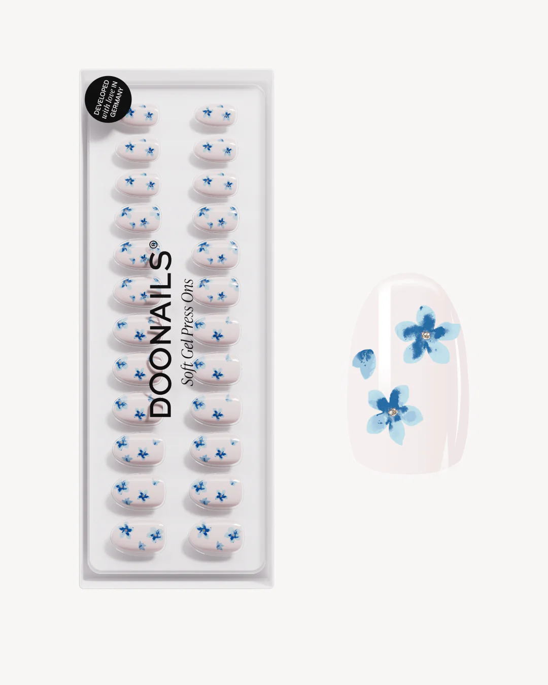 Limited Edition Blossom Babe Short Round Soft Gel Press Ons