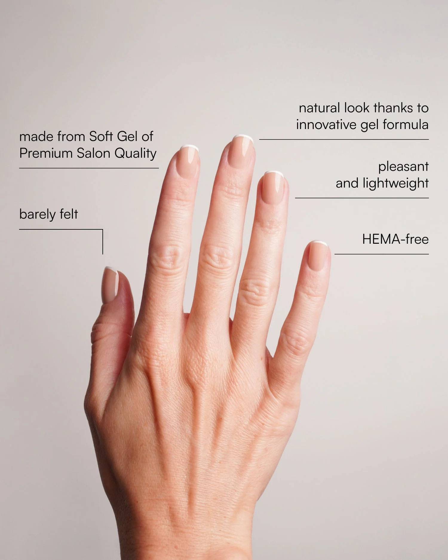 Classic French Extra Short Square Soft Gel Press Ons - Image 3