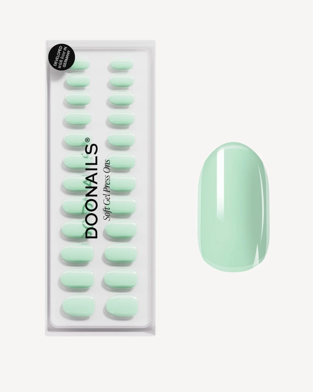 Cute Cucumber Medium Round Soft Gel Press Ons