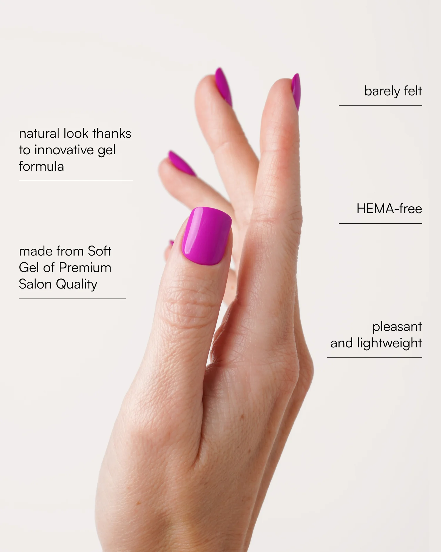 Dragonfruit Extra Short Square Soft Gel Press Ons - Image 3