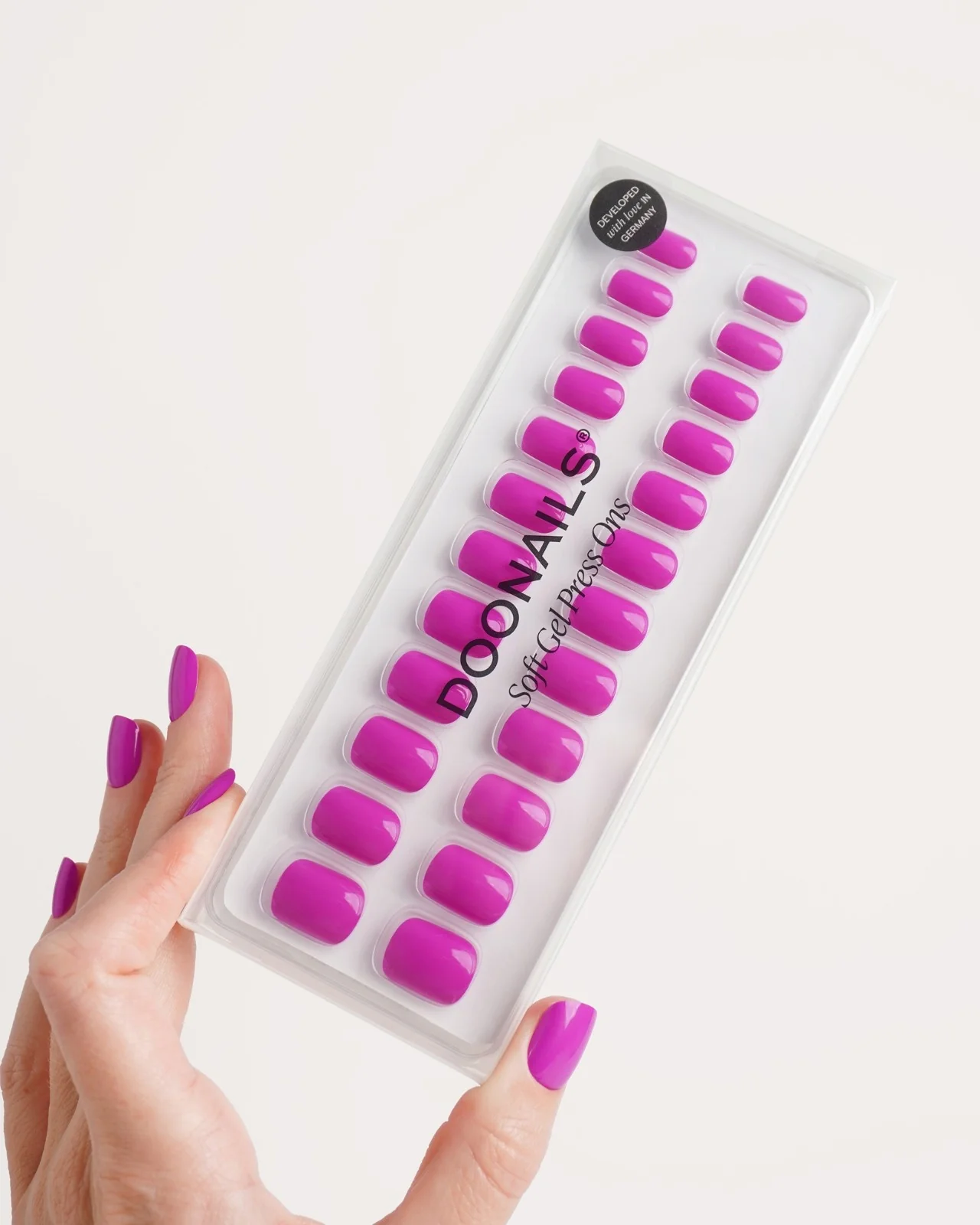Dragonfruit Extra Short Square Soft Gel Press Ons - Image 4