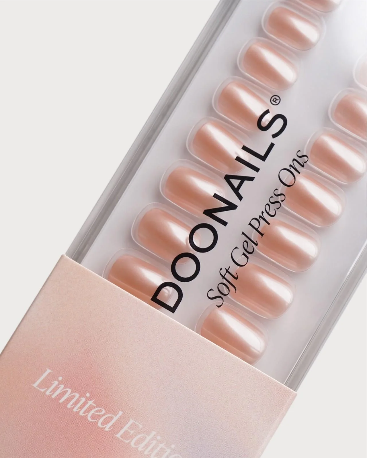 Limited Edition Glazed Coral Short Square Soft Gel Press Ons - Image 6