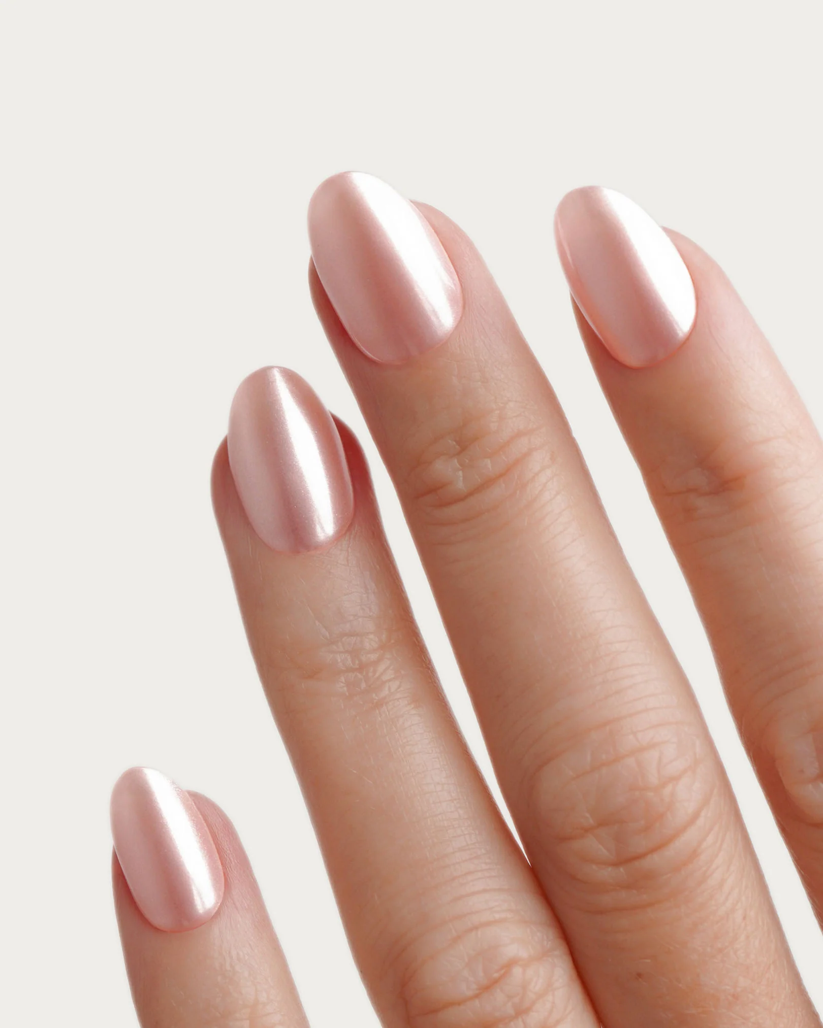 Limited Edition Glazed Rose Short Round Soft Gel Press Ons - Image 2