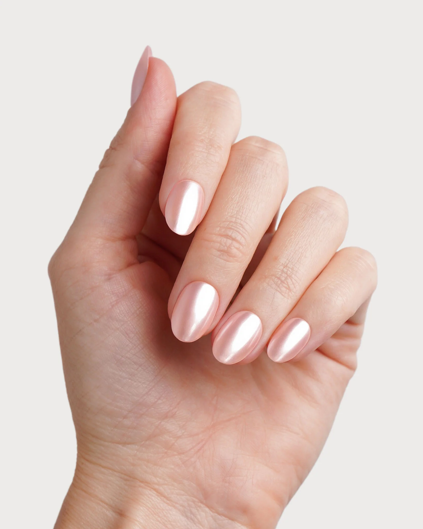 Limited Edition Glazed Rose Short Round Soft Gel Press Ons - Image 5