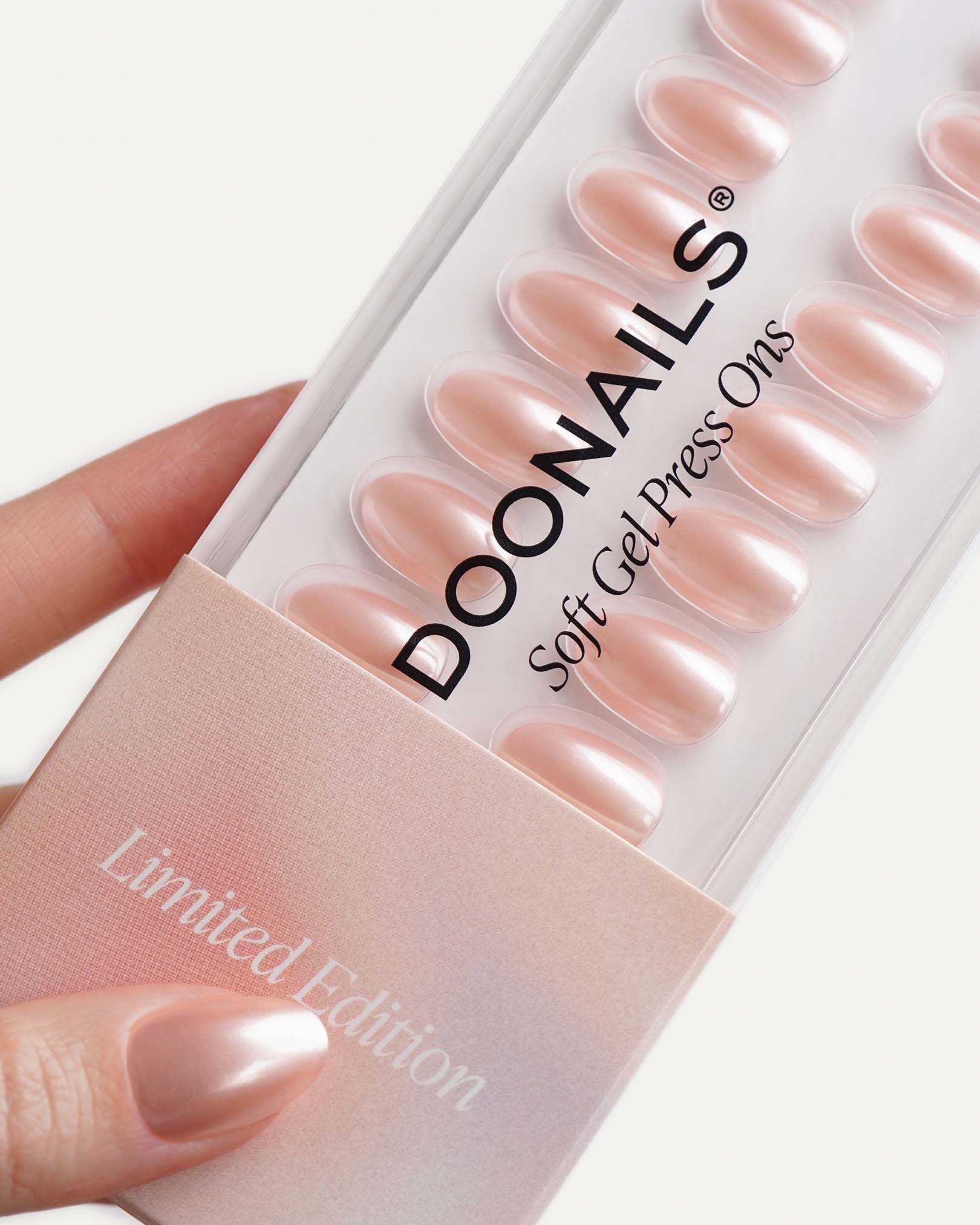 Limited Edition Glazed Rose Short Round Soft Gel Press Ons - Image 6