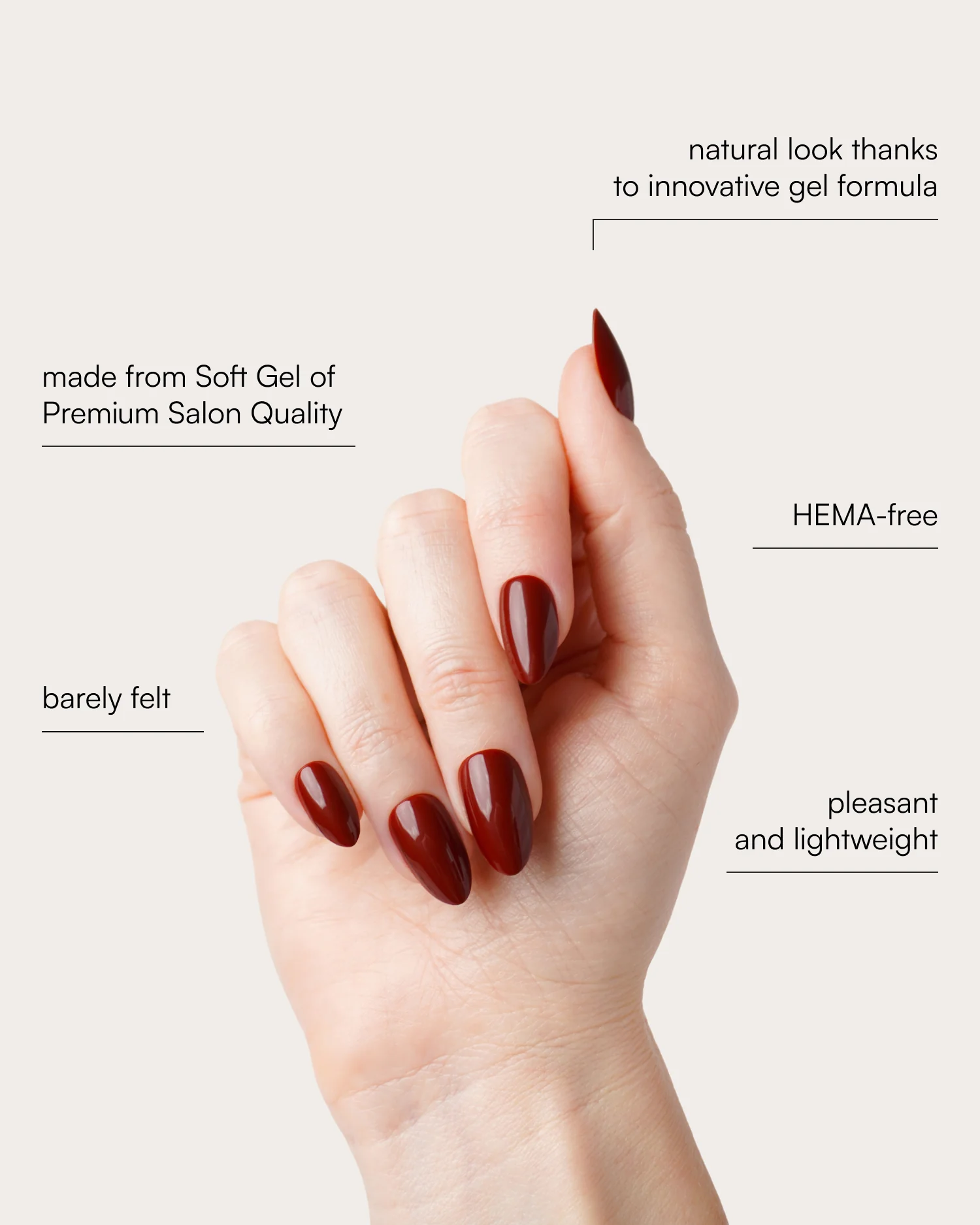 Love Paris Short Almond Soft Gel Press Ons - Image 3
