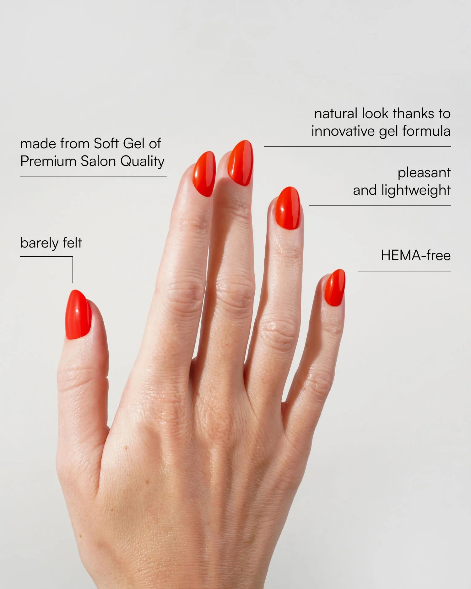 On Fire Short Round Soft Gel Press Ons - Image 3