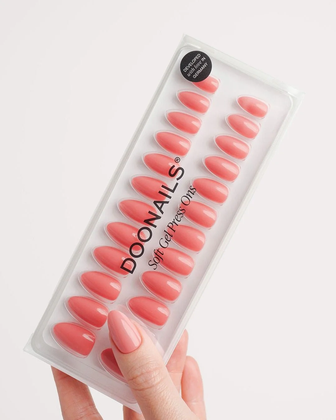 Peach Please Short Almond Soft Gel Press Ons - Image 4
