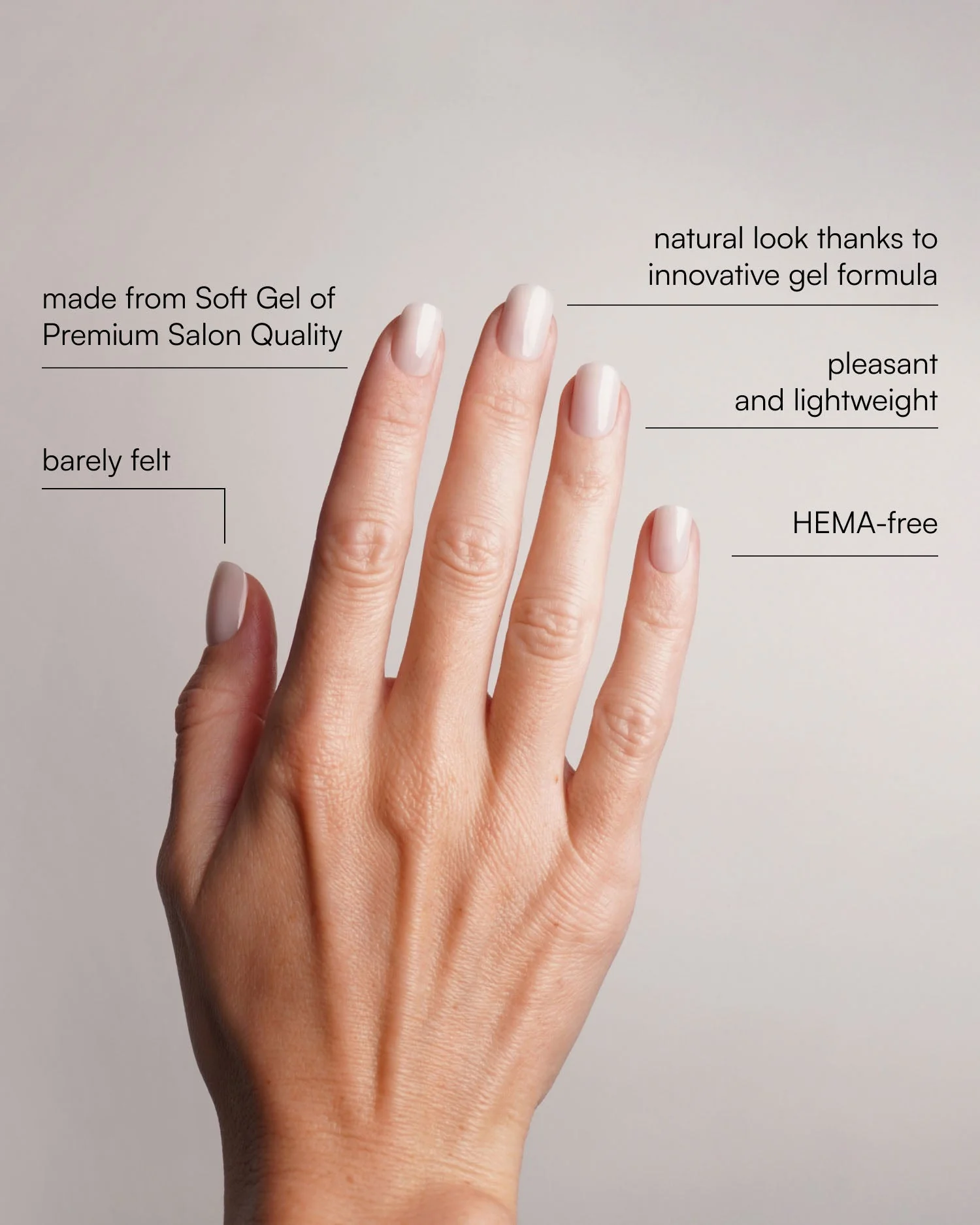 Pillow Talk Extra Short Square Soft Gel Press Ons - Image 3
