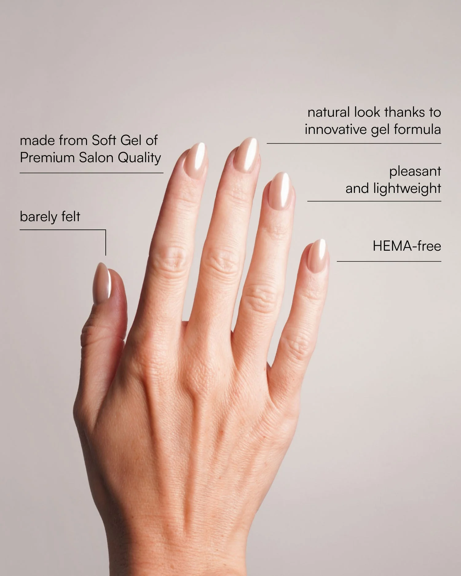 Prosecco Short Round Soft Gel Press Ons - Image 3