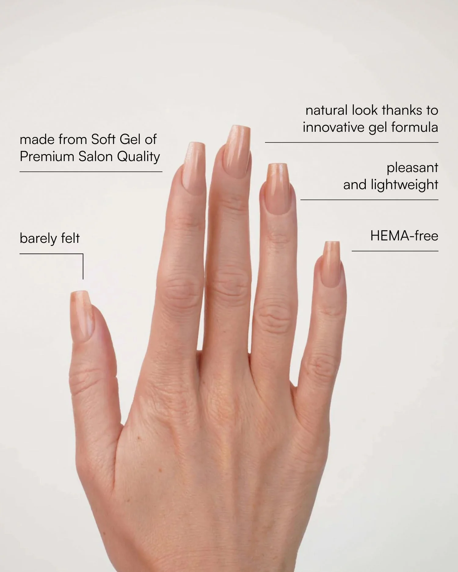 Rosegold Cateye French Short Coffin Soft Gel Press Ons - Image 3