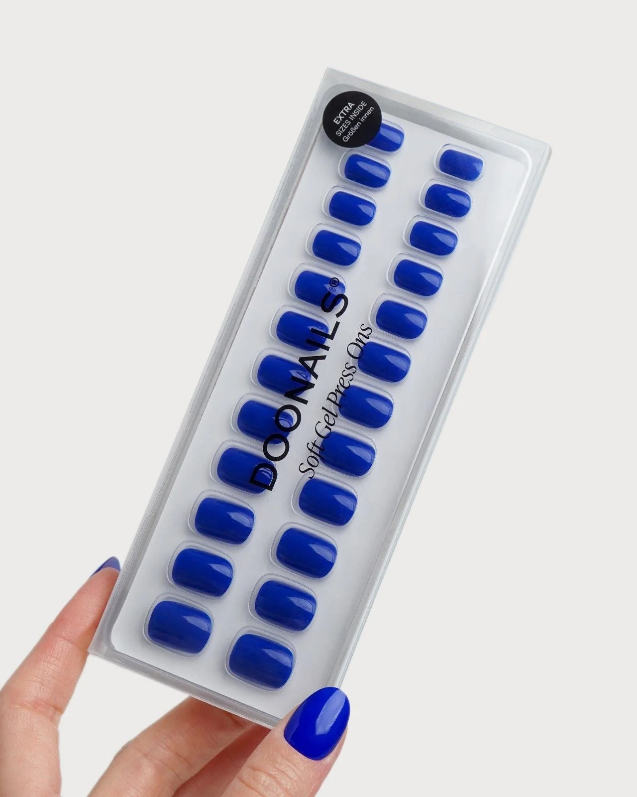 Santorini Extra Short Square Soft Gel Press Ons - Image 3
