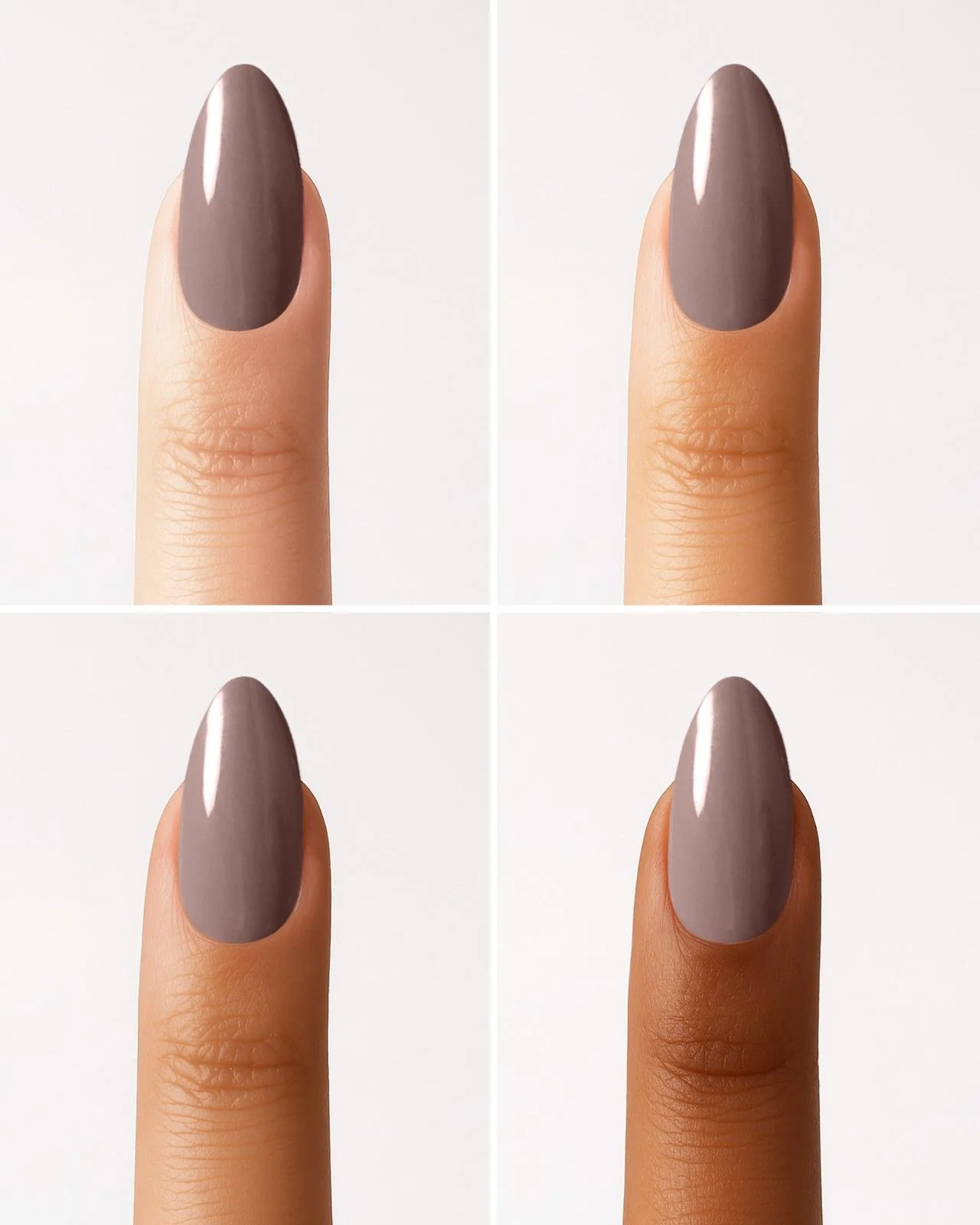 Silent Night Mauve Medium Almond Soft Gel Press Ons - Image 5