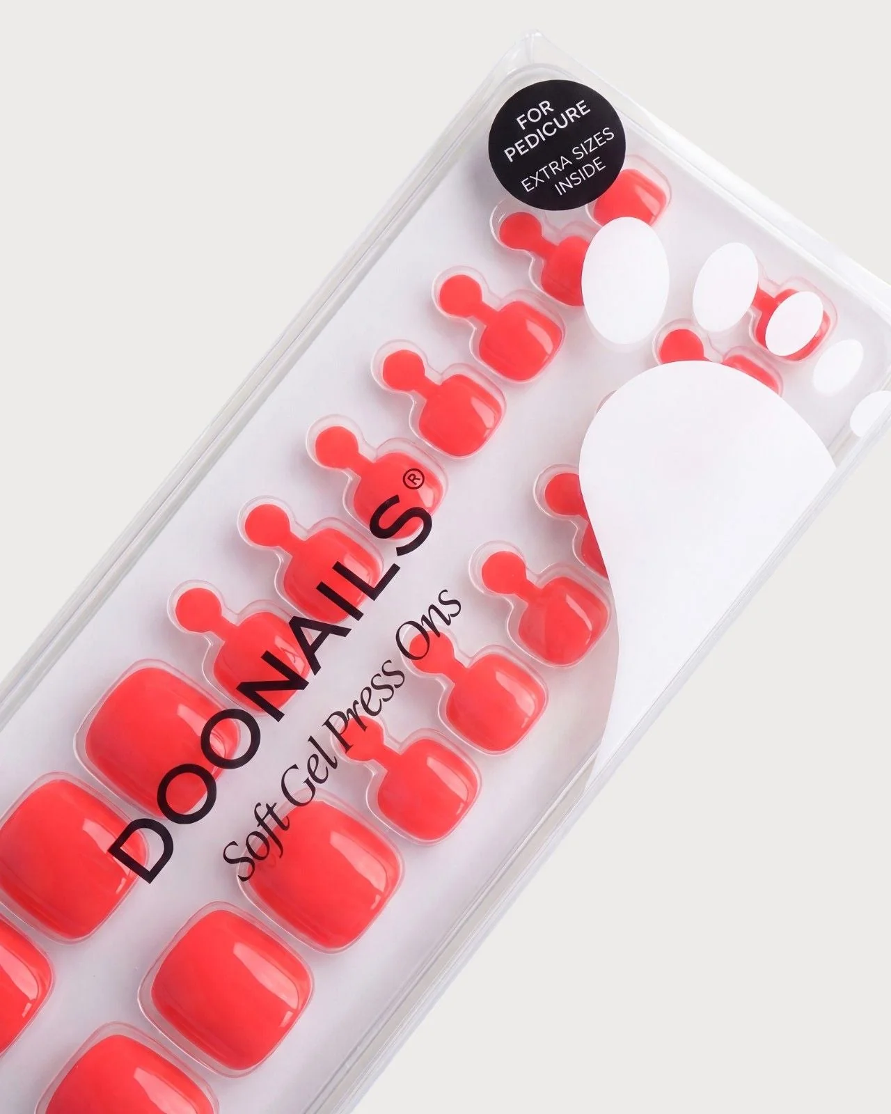Sunset Coral Pedicure Soft Gel Press Ons - Image 3