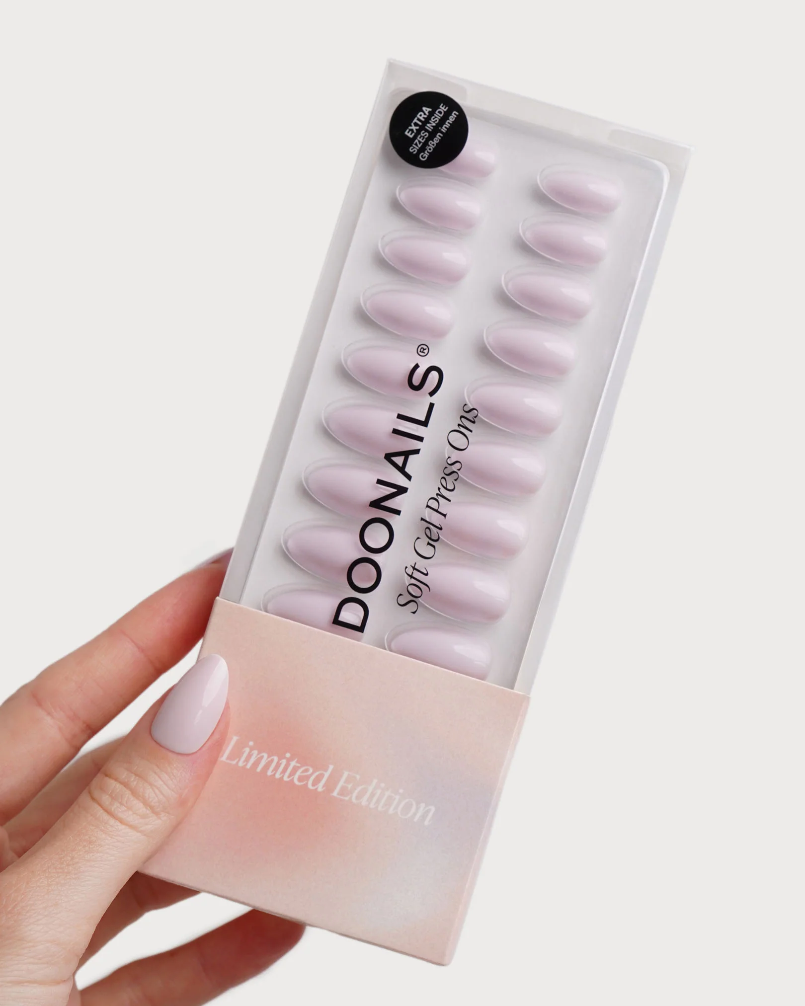 Limited Edition True Love Short Almond Soft Gel Press Ons - Image 3